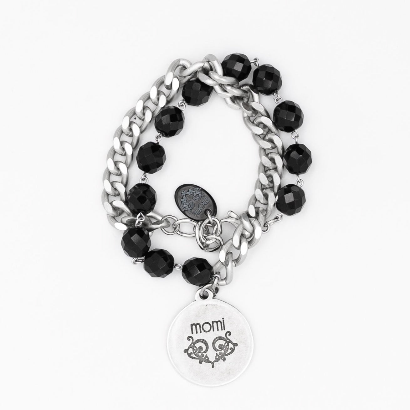 Collana Francesca corta o bracciale doppio giro nera Limited Edition